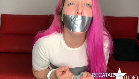 LIz Rainbow handcuffs and duct tape! (1080p)