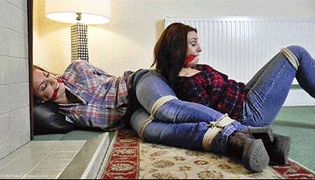 Eliza & Scarlett in: Urgently Struggling Sleuths Hidden in Nathan’s Secret Rooms at Beelzebub Ranch! (The Custom Cut) (WMV)