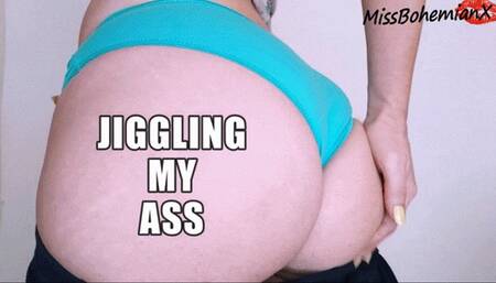 Jiggling My Unshaved Butt in Panties and Pajamas - Ass Worship - Grabing n Shaking - SD MP4