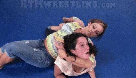 Jobber Girl Squashed!  Jennifer vs Jackson Combo WMV
