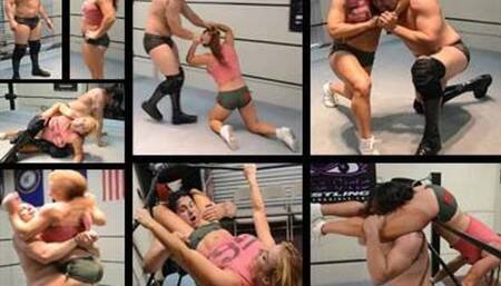 Battle of the Thunder Thighs! - Mixed Scissorhold Domination - Full WMV