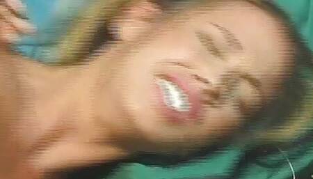 Daddy seduces babysitter and fucks her petite body