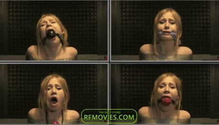 Olivia - Gag test for her big mouth (UHD 4K MP4)