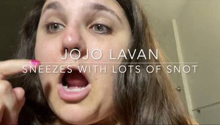 Sneeze Powder Snot Big Tits, eating my snot