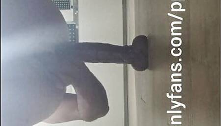 Pedro Pentel tests his new 22cm brown cock, thick and hard.  Fucking daddy's ass.