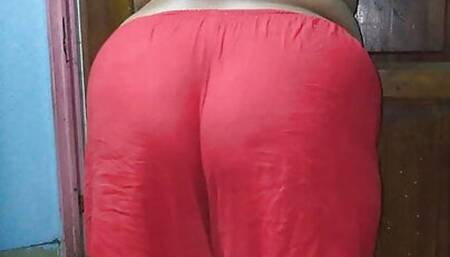 Desi Naked Girl red pajama - Hot Indian Girl