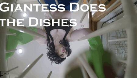 Giantess Does the Dishes SD