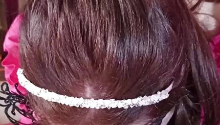 Ball licking and deepthroating stepdaughter POV