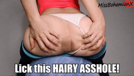 My HAIRY ASSHOLE Wants A LICK, Come On! - Spreading Ass Worship POV - HD MP4