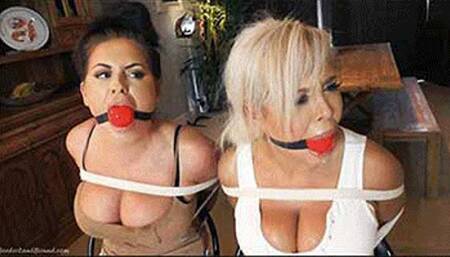 Emma & Kaitlin in: Gagged Up REAL Good: Smug Detectives Roped Up in Their Seats for an Extended, Jaw-Blasted Evening of Fear! (The Complete Story) (HD)