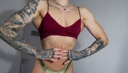 Watch me hitting my muscles with a hammer