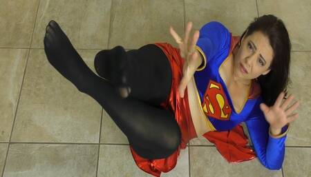 Melting Evil Supergirl and Her Sexy Feet