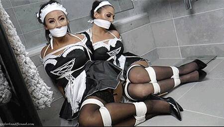 Kiki Daniels (Feat Vanessa & Bella) in: The Bizarre & Thrilling Adventures of Kiki & Co - As the Ladies Get All Tied Up & Handkerchief Gagged Over Their Mouths! (WMV)