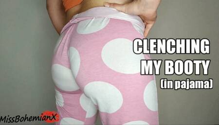 Clenching My Buttocks Individually - Flexing my Booty in Pajama - SD MP4