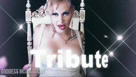 Your fingers clicking on the TRIBUTE button, your money going out from your wallet to MINE