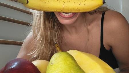 Mouth comparison to five fruits