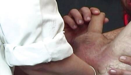 German Grandma Fist Guy anal and needle his penis painful