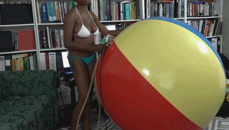 Sierra Blows a 6-foot Beachball (MP4 1080p)