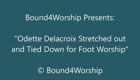 Odette Delacroix Stretched Out for Foot Worship - HD