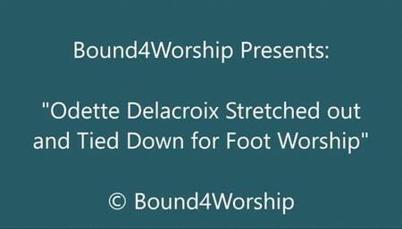 Odette Delacroix Stretched Out for Foot Worship - SD