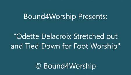 Odette Delacroix Stretched Out for Foot Worship - WMV