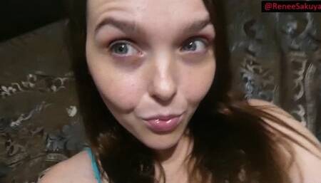 Mouth fetish, lips licking, mouth opening, deep inside her mouth shining and looking, tongue swirling, part 1 of 2