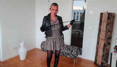 Leather Bitch With A Swishy Whip (HDTVWMV) – Lady Olga