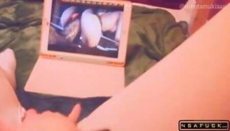 POV Touching my Pussy Watching Monster