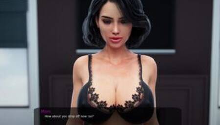 [Gameplay] MILFY CITY 0.71b - SEX SCENE [HD] #4 Boobs Massage