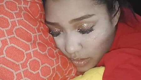 my brunette wife with big saggy tits cooking dinner and then going to fuck that brown ass with my big cock New York Unit