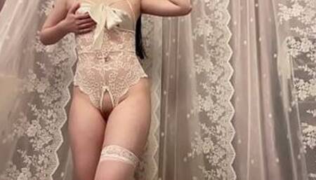 Asmr Chinese Voice Husband on Business Trip, sexy big chest Underwear Girlfriend Cheats in Swimming Pool ntr Domestic Self-made seiyuu homophones