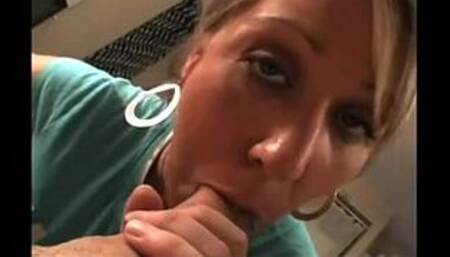 Naughty Holly blowjob & farting on dick