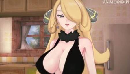 Cynthia Rewards You for Winning the Pokemon League - Anime Hentai 3d Uncensored