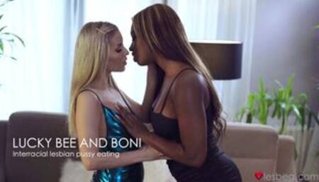 Aesthetic babes Boni and Lucky Bee are enjoying lesbian games so much