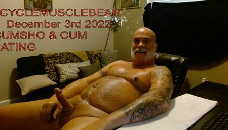 CycleMuscleBear - Cum Shot & Cum Eating