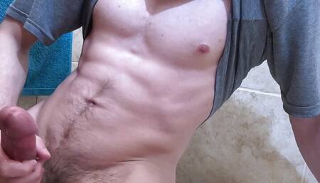 Skinny Guy Cumming Massive Load