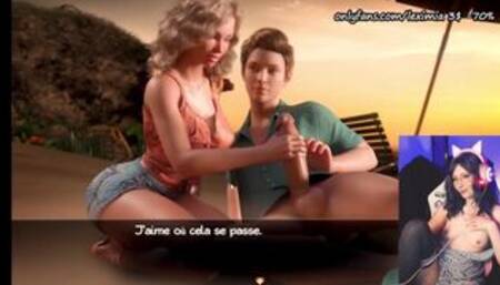 (Part 88) Préliminaire sur la plage avec son médecin ( porn game lets play ) Treasure of nadia