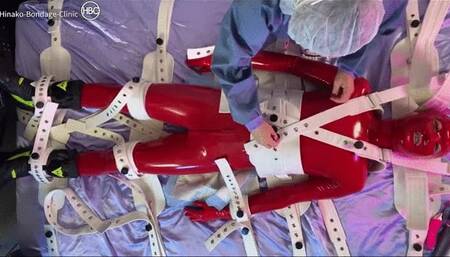 [Red Rubber Suit Segufix Bondage (At the meetup)] Overhead Camera Angle