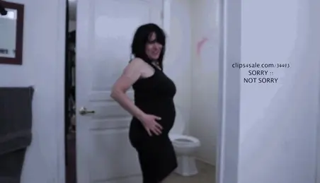 Toilet Pregnant - Toilet Fetish Pregnant Looking Belly Porn Videos (1) - FAPSTER