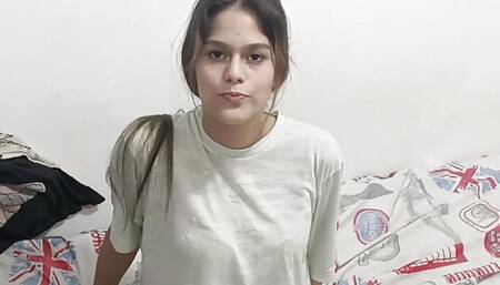 My horny stepsister is unfaithful to her boyfriend and he fucks me until he makes me cum in her