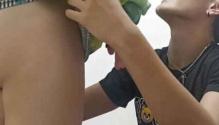 I fuck my horny stepsister until I cum in her