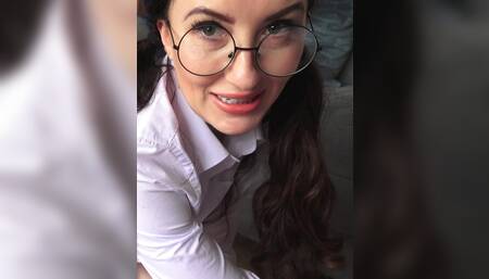 College Girl Shoe Job Play