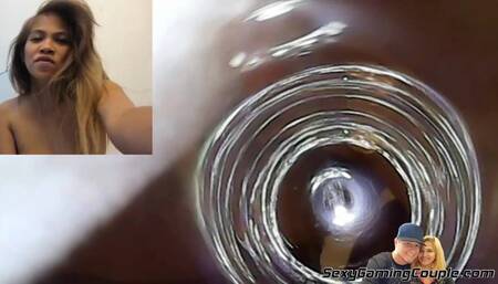Endoscope Pussy Cam footage of Creampie