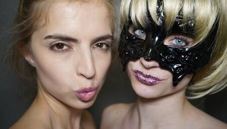 Caught in the shower 3some fuck