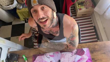 FTM daddy's desk: come jerk with dad