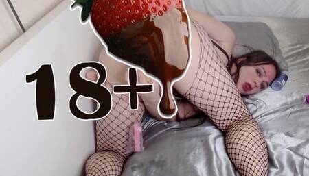 2 dildo in 1 ass