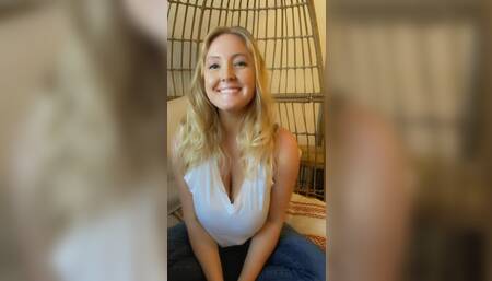 Milky Huge Boob Blonde Milf Sucks Tits, Spits & Drools All Over All Natural 34GG's