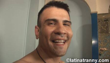 Maia Monroe shemale and Malvinas Soldier fuck and cum on tits shot by Nikki Montero