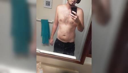 Jerking this Large Cock