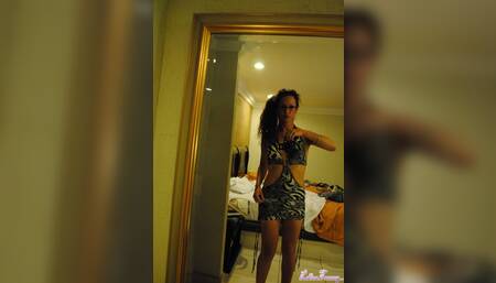 tgirls Agustina Gonzaga sucking Nikki Montero cock and Nikki cums on face